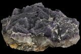 Large, Purple, Cubic Fluorite Crystal Cluster - Pakistan #112099-1